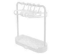 ERINGOGO Mini Dress Up Rack for Dolls Space-Saving Portable Clothes Drying Stand with Drain Rack Hangers Easy Assembly for Dollhouse and Toy Accessories