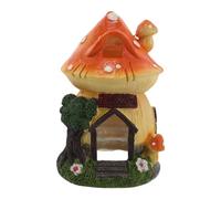 ERINGOGO Mini Maison Champignon en Résine pour Aquarium, Cachette Compacte pour Poissons Rouges, Crevettes et Reptiles, Décoration Féérique pour Terrarium et Aquarium D’Eau Douce, Ornement