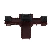 ERINGOGO Mini Pavillon Chinois Ancien en Plastique Décoration Aquarium et Jardin Bonsaï Figurine Miniature pour Paysage sous-Marin et Décor Extérieur Ornement Zen Asiatique Petit Format