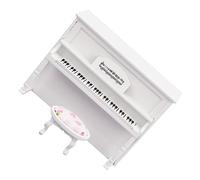 ERINGOGO Mini Piano Décoratif Vertical Miniature Blanc pour Maison de Poupée Simulation Réaliste et Accessoire de Décoration pour Scène et Musicale