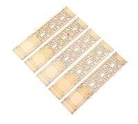 ERINGOGO Mini Porte-fenêtre en Bois Naturel Multifonctionnel pour Bricolage Créatif, Tranche de Bois Beige pour Activités Manuelles Garçon et Filles en Camp ou Pâques
