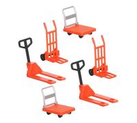 ERINGOGO Miniature Chariot pour Garçon Fille Modèle Réaliste de Chariot Élévateur Plateforme et Diable et Sûr pour Jeu Éducatif et Créativité
