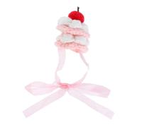 ERINGOGO Miniature Crochet Doll Hat Handmade Tiny Knitted Cake Cap for Plush Toys Soft Beanie Doll Accessory for Stuffed Animals