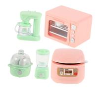 ERINGOGO Miniature Kitchen Set for Dollhouse Realistic Mini Appliances for Pretend Play Compact Portable Mini Kitchen Accessories Dollhouse Decor and Simulation Toy