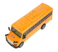 ERINGOGO Modèle De Bus Scolaire De Voiture Mini-Bus Scolaire pour Enfants À Inertie Modèle De Bus Scolaire Grand Jouets De Simulation Voiture À Inertie De Bus Musical Bus Orange