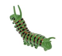 ERINGOGO Modèle De Chenille Ver Simulation De Chenille pour Enfants Modèle Chenille Affamée Mini-Bêtes Fausse Chenille Figurine Chenille Jouets Chenille Plastique Vert