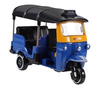 ERINGOGO Modèle Tricycle Thaïlandais Vintage Alliage Figurine Décorative de Bureau Ornement Compact et Style Ancien Bleu