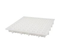 ERINGOGO Moule en Plastique Blanc Forme Fleur de Prunier pour Béton Compatibilité des Barres D'armature, Qualité Constante pour Dalles de Construction et Ateliers Temporaires