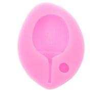 ERINGOGO Moule Silicone Décoration Gâteau Raquette et Balle de Ping-pong 5,4x7x1,3 Cm pour Chocolat, Bonbons et Glaçons, Flexible, Réutilisable, Compatible Four Micro-ondes Congélateur