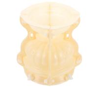 ERINGOGO Moule Soi-même pour Pots de Fleurs, Plastique Blanc Non Adhésif, Forme Ronde, Style Européen, Adapté la Création de Modèles de Bonsaï et Pots de Plantation pour Jeunes