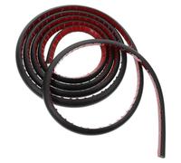ERINGOGO Moulure Adhésive Quart de Rond en Pvc Flexible Noire, Bande D'étanchéité Auto-adhésive pour Angles de Salle de Bain et Sols, pour Environnements Domestiques, 3 Mètres