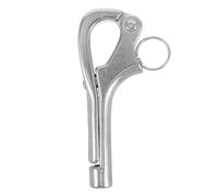 ERINGOGO Mousqueton à Ressort en Acier Inoxydable 8 MM Crochet Pélican Autobloquant à Ouverture Rapide Attache Rapide Marine pour Cordage de Bateau Manille Robuste pour Voiliers et