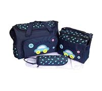 ERINGOGO Multi-fonction à Langer Maman Grand Volume Ensemble De Voyage Avec Tapis à Langer Et Bouteille Nourrissante Bleu Foncé