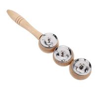 ERINGOGO Musical Garçon Fille Clochettes à Main Bois Instrument à Percussion Sûr pour Développement Auditif et Rythme Shaker Jingle Bells Noël