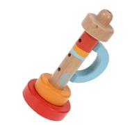 ERINGOGO Musical Trompette Bois Naturel pour Garçon Fille Instrument Éducatif Créatif Clair Portable et Sûr Stimule la Coordination et Limagination des Tout Petits