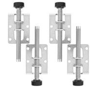 ERINGOGO Niveleur de Meubles Réglable 4 Pièces en Acier, Support Stable | Base Capuchon Protecteur, Micro Réglage Précis, pour Sols en Bois et Établi, Usage Bricolage Couleur Aléatoire