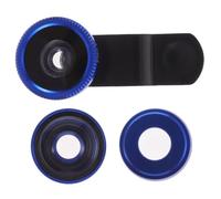 ERINGOGO Objectif Téléphone Portable Clip Grand Angle Super Large Macro et de Poisson Alliage Bleu Facile à Installer Compatible Smartphones X