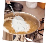 ERINGOGO Oil Strainer Spoon With Wooden Handle Nonwelded Stainless Steel Kitchen Filter For Frying French Fries Donuts Seafood And Hot Pot