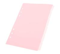 ERINGOGO Onglets de Classification A5, 6 Séparateurs en Pp Rose, Intercalaires Amovibles pour Cahiers, Carnets et Classeurs, pour Organisation et Tri de Documents