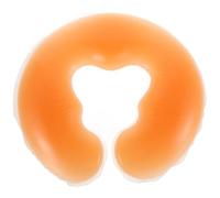 ERINGOGO Oreiller de Soutien Cervical en Silicone Orange, Coussin Repose-tête Léger et Facile à Nettoyer, Design Confortable en U pour Salons de Beauté et Massages