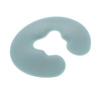 ERINGOGO Oreiller Visage U Silicone avec Canal Respirant Coussin Appui-tête Spa Ergonomique pour Salons de Beauté et Tables de Massage Grand Format Vert