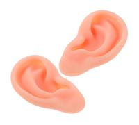 ERINGOGO Oreilles simulées en silicone piercing au silicone réutilisable modèle d'oreille artificielle Gel de silice Beige