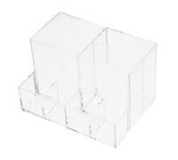 ERINGOGO Organisateur Maquillage Transparent Acrylique Pot de Rangement Multifonction pour Pinceaux Eyeliner et Cosmétiques et Pratique pour Salle de Bain et Coiffeuse