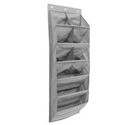 ERINGOGO Organisateur Suspendu Mural Multifonction Gris pour Rangement Chaussures et Accessoires Grand Volume sans Installation de Rangement Pratique Au Dessus Porte pour Maison et Chambre