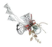 ERINGOGO Ornement Cloche de Noël Argentée Décorative Suspendue pour Sapin Grelots Festifs pour Décoration de et Vitrines