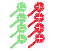 ERINGOGO Oui Non Jouets pour Jeux De Classe Faux Vote Paddleboards Jeu De Fête Interactif Portable Réutilisable