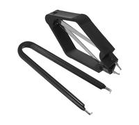 ERINGOGO Outil D'extraction de Puces Ic Lot de 2 en Acier Inoxydable avec Poignée Isolante en Vinyle, Extracteur de Circuits Imprimés Plcc et Rom pour Réparation Électronique