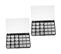 ERINGOGO Palette de Fards à Paupières Magnétique Vide 2 Pièces 24 Compartiments Polyvalente pour Maquillage DIY Portative et Légère pour Trousse de Beauté