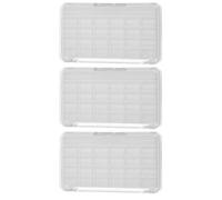 ERINGOGO Palette de Maquillage Vide 24 Cases en Plastique Blanc Transparent Lot de 3 Pièces Palette Rechargeable pour Fards à Paupières Blush et Rouges à Lèvres Compacte et Portable