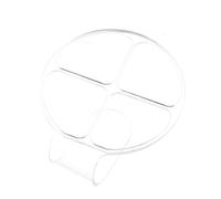 ERINGOGO Palette Maquillage Portable Transparente à Main Acrylique Palette Cosmétique Ergonomique Légère et Réutilisable pour Mélanger Fond de Teint Rouges à Lèvres et Pigments Accessoire