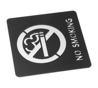 ERINGOGO Panneau en Acrylique Noir Autocollant Interdit de Fumer Adhésif Design Simple et Indication Claire pour Zones Publiques et Sanitaires