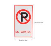 ERINGOGO Panneau Interdiction de Stationnement en Aluminium Robuste pour Lieux Publics et Centres Commerciaux Forte Durabilité et Multifonctionnalité