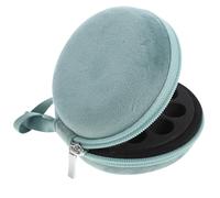 ERINGOGO Paquet De Rangement pour Huiles Essentielles 10 Cases, Taille Compacte, Velours Vert Solide, Portable, pour Voyage Et Transport Bouteilles D’Huile Essentielle