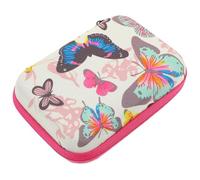ERINGOGO Paquet Organisateur D'huiles Essentielles 30 Compartiments Eva Portable 30x30cm Rose Vif Rangement Flacons 1-3ml Usage Voyage Maison Filet Interne