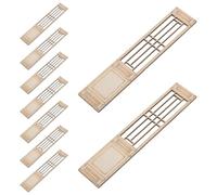 ERINGOGO Paravent Miniature en Bois Ajouré pour Maison de Poupée 20 Pièces Style Chinois Rétro Décoration Miniature Réaliste pour Accessoires de Mini-Maisons et Modèles Décoratifs