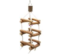 ERINGOGO Parrot Toy with Swing Ladder and Hanging Bridge Fun Educational Bird Toy for Small Birds Random Style