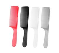 ERINGOGO Peigne De Coupe De Cheveux Et Peigne à Manche Rond Lot De 4, Dents Fines Incurvées Pour Coiffage Précis Et Démêlage, Léger Et Robuste, Pour Hommes, Usage Quotidien Et Salon De Coif