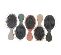 ERINGOGO Peigne De Massage à Coussin Gonflable En Poils De Porc Noir Portable Léger Pour Soins Capillaires Femme Usage Quotidien