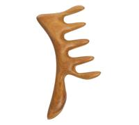 ERINGOGO Peigne de Massage Manuel de Santal Vert Outil Guasha Portatif pour Tête Visage et Corps Relaxant et Soulageant Tensions Musculaires