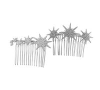 ERINGOGO Peignes à Cheveux En 2 Pièces, Épingles à Cheveux Faciles à Clipser Maintien Ferme, Légères Et Compactes, Accessoires De Coiffure Pour Mariée Et Filles, Pour Mariage Et Bal
