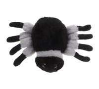 ERINGOGO Peluche Araignée Décorative Halloween Noire, Taille Moyenne, en Tissu Doux Lavable, Décoratif pour Chambre, Salon et Voiture, Coussin Peluche Araignée Mignonne, Accessoire