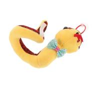 ERINGOGO Peluche Serpent Mascotte Année Serpent Rouge Suspendue Décoration Festival Printemps Symbole Chinois Cadeau Doux et Réaliste