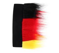 ERINGOGO Perruque De Football Aux Couleurs Noir Jaune Et Rouge Accessoire Patriote Pour Événements Sportifs Et Cosplay Européen Perruque Synthétique Originale