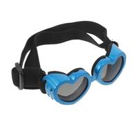 ERINGOGO Pet Sunglasses for Small Dogs and Cats Heart Shaped Adjustable Windproof Eye Protection Plastic UV Blocking Eyewear for Puppies Outdoor Riding