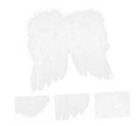ERINGOGO Petit Ange Blanc pour Poupée Accessoire Décoratif et Facile à Installer Miniatures Plumes pour Poupées et Figurines