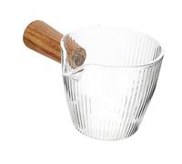 ERINGOGO Pichet à Lait Transparent avec Bec Verseur Verre et Manche Crémier Multifonction pour Café Yaourt et Jus Pratique pour Maison et Restauration